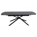 Стол обеденный SIGNAL VECTOR Ceramic черный/черный 180-220/90